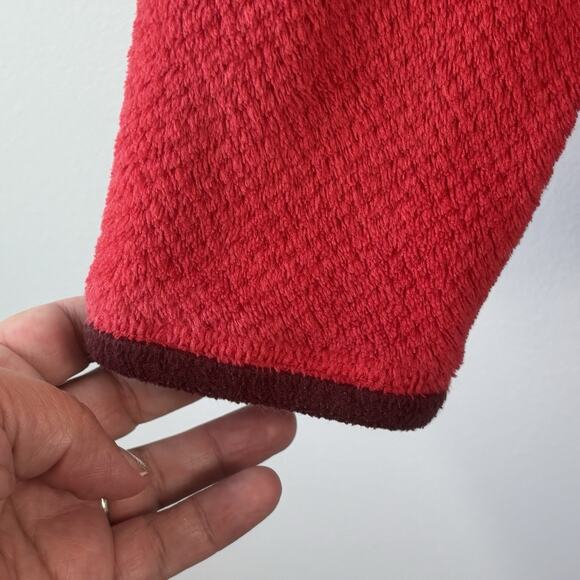 Patagonia Women Small Fleece Red Polartec Snap-T Pullover Fleece Sweater Jacket - Picture 6 of 10